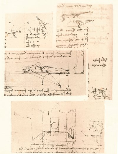 Čtyři kresby znázorňující praxi malby, c1472-c1519 1883 od Leonardo da Vinci