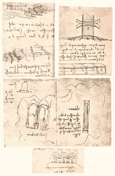 Čtyři topografické kresby, c1472-c1519 1883 od Leonardo da Vinci
