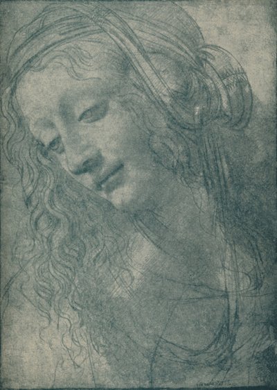 Hlava Panny, 15. století, 1932 od Leonardo da Vinci