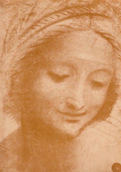 Hlava ženy, 15. století, 1932 od Leonardo da Vinci