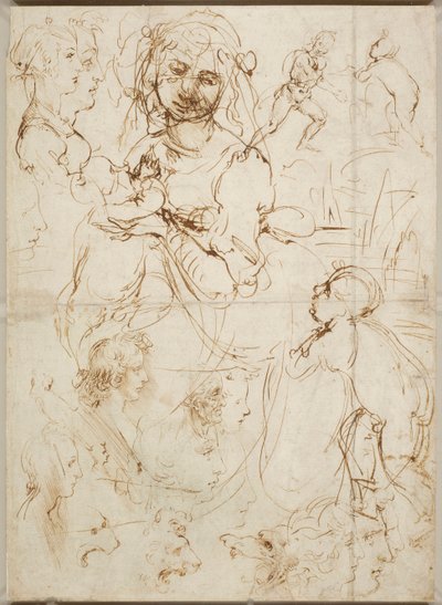 Hlavy a postavy, cca 1478. od Leonardo da Vinci