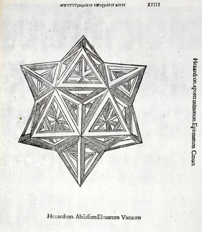 Hexacedron abscissum zvýšené vakuum, ilustrace z 