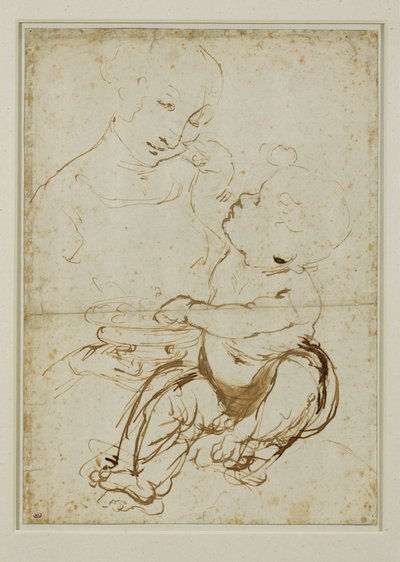 Panna Marie s dítětem, známá jako Panna Marie Ovocná... od Leonardo da Vinci