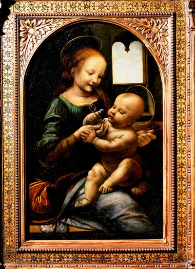 Madonna s květinou, Madonna Benois, 1478. od Leonardo da Vinci