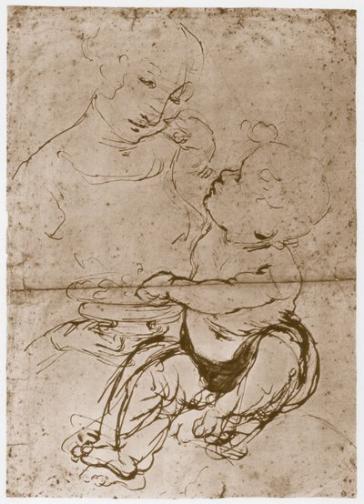 Madona s ovocným talířem, 1480-82 od Leonardo da Vinci