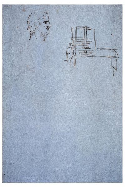 Portrét mužského profilu od Leonardo da Vinci