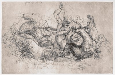 Neptun, c1504 od Leonardo da Vinci