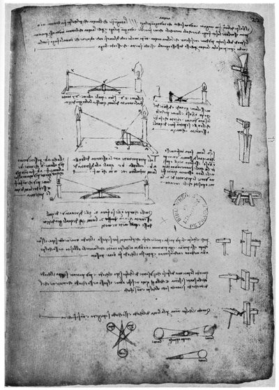 Optické studie, konec 15. nebo začátek 16. století 1954. od Leonardo da Vinci