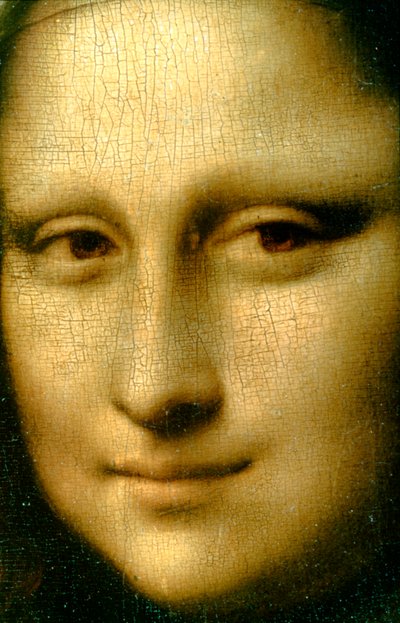 Detail portrétu Mony Lisy, 1503-1506 od Leonardo da Vinci