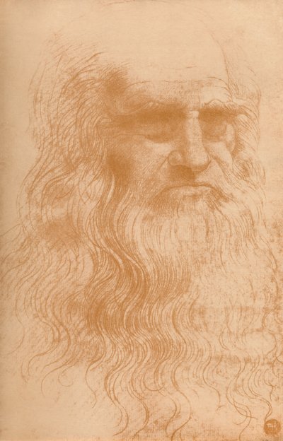 Portrét muže v červené křídě, c1512, 1932 od Leonardo da Vinci