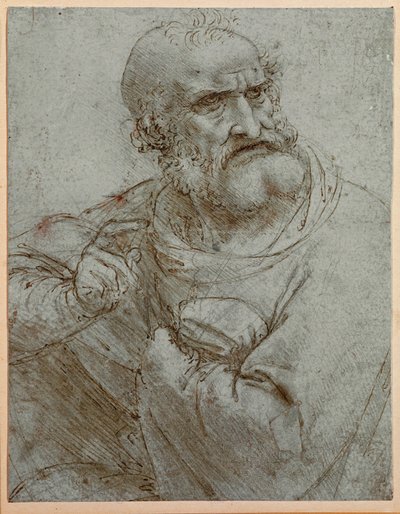 Svatý Petr (kresba) od Leonardo da Vinci