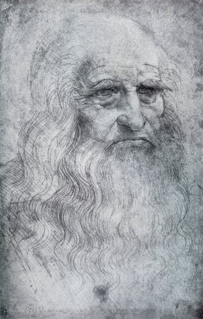 Autoportrét Leonarda da Vinci, c1512-1515 1954 od Leonardo da Vinci