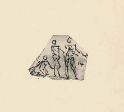 Sketch of Three Figures, c1480 1945 od Leonardo da Vinci