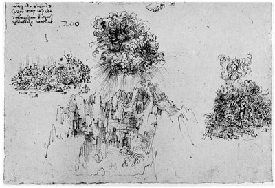 Náčrt posledního soudu, konec 15. nebo začátek 16. století 1954 od Leonardo da Vinci