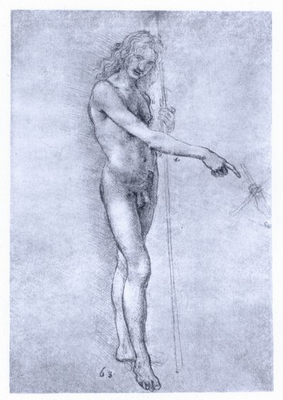 Svatý Jan Křtitel, c1478. od Leonardo da Vinci