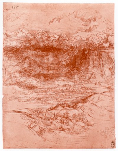 Bouře v Alpách, c1503-1505 od Leonardo da Vinci