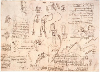 Studie proudění vody v potrubí ... od Leonardo da Vinci