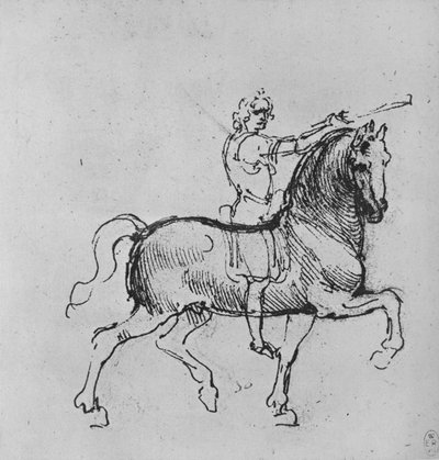 Study of a Horseman, c1480 1945 od Leonardo da Vinci