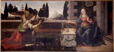 Zvěstování - 1472-1475 od Leonardo da Vinci