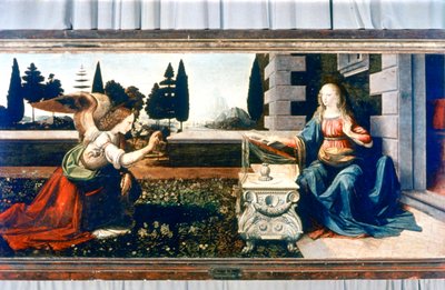 Zvěstování, 1472-1475 od Leonardo da Vinci