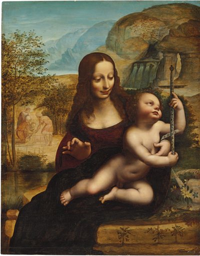 Madonna z Yarnwinderu od Leonardo da Vinci