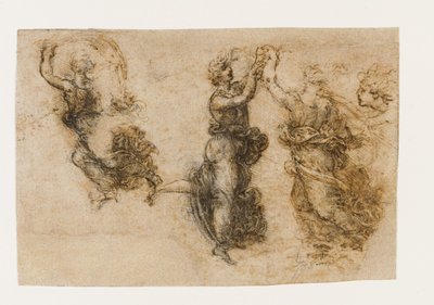 Tři tančící ženské postavy, 1517-1518. od Leonardo da Vinci