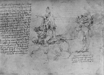 Dvě alegorie závisti, c1480 1945 od Leonardo da Vinci