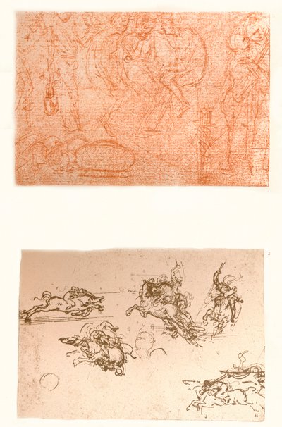 Dvě kresby, c1472-c1519 1883. od Leonardo da Vinci