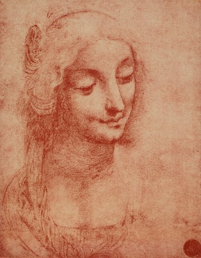 Ženská tvář, kresba Leonardo da Vinci. Accademia galerie, Benátky od Leonardo da Vinci