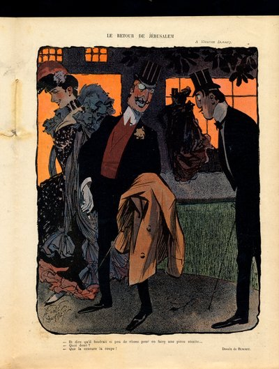 Ilustrace pro časopis "Le Rire" od Leonce Burret