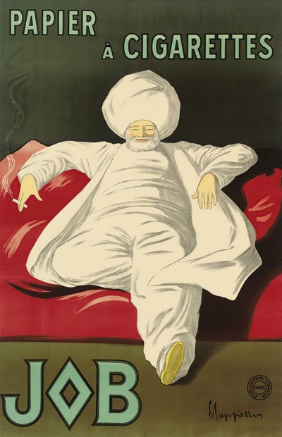 Reklamní plakát na hedvábný papír Job, c. 1930. od Leonetto Cappiello