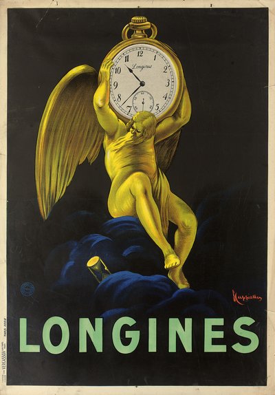 Reklamní plakát pro švýcarské hodináře Longines, 1922 od Leonetto Cappiello