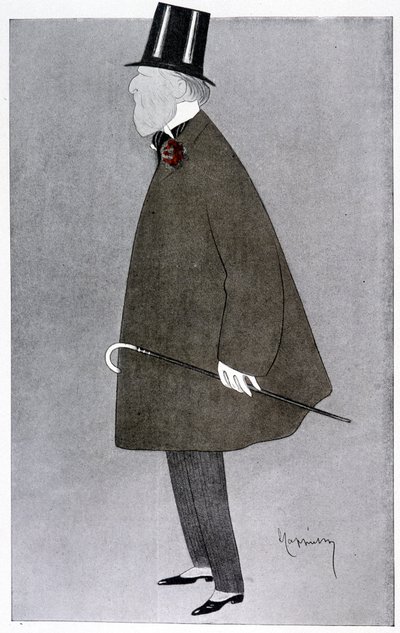 Komiksový portrét Jacquese Douceta ve „“Fantasio“““. od Leonetto Cappiello