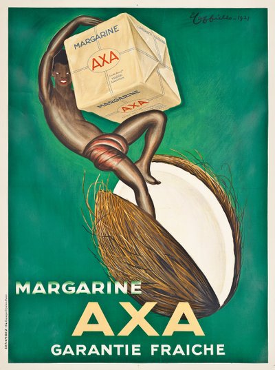 Plakát s reklamou na margarín Axa, 1931 od Leonetto Cappiello