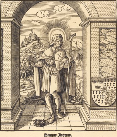 Svatý Jodocus od Leonhard Beck