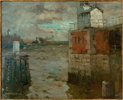 L.Sandrock, východ z přístavu (Cuxhaven) od Leonhard Sandrock