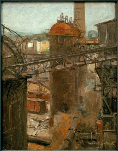 L. Sandrock, pohled na ocelárnu od Leonhard Sandrock