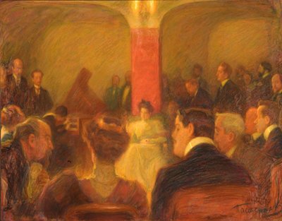 Koncert Wandy Landowské, 1907 od Leonid Osipovic Pasternak