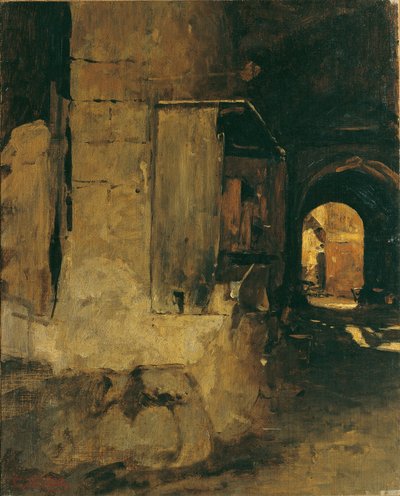 Brána arabského domu od Leopold Carl Muller