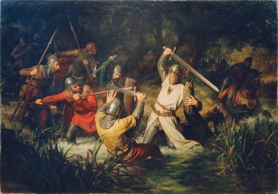 Rudolf Habsburský ve smrtelném nebezpečí, 1872. od Leopold Edler von Löffler Radymno