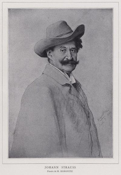 Johann Strauss mladší, rakouský skladatel od Leopold Horovitz