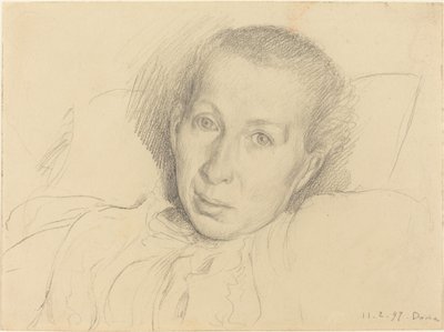 Umělcova sestra Marie von Kalckreuth od Leopold von Kalckreuth