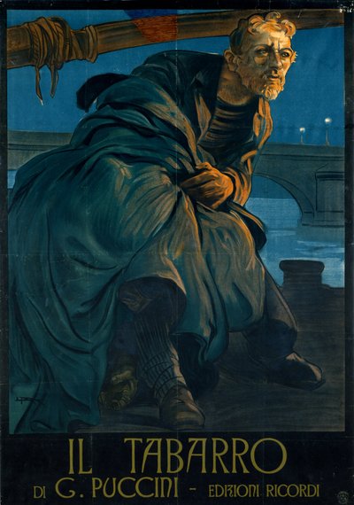 Opera Il tabarro od Giacoma Pucciniho od Leopoldo Metlicovitz