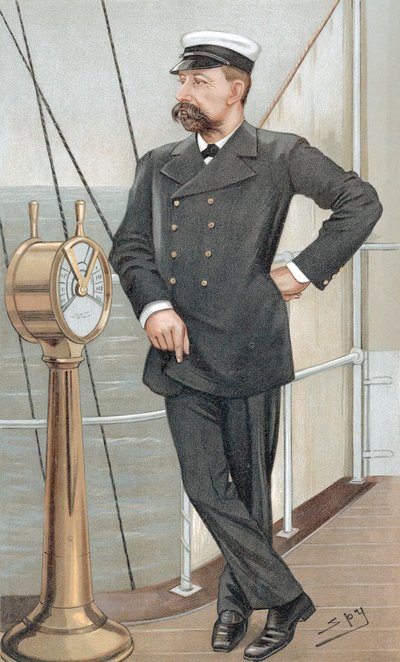 Albert I, princ z Monaka 1848-1922, amatérský oceánograf, 1900 od Leslie Matthew Ward