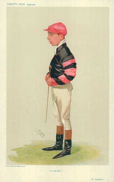 Arthur Templeman, Vycházející hvězda, 7. listopadu 1906, karikatura Vanity Fair od Leslie Matthew Ward