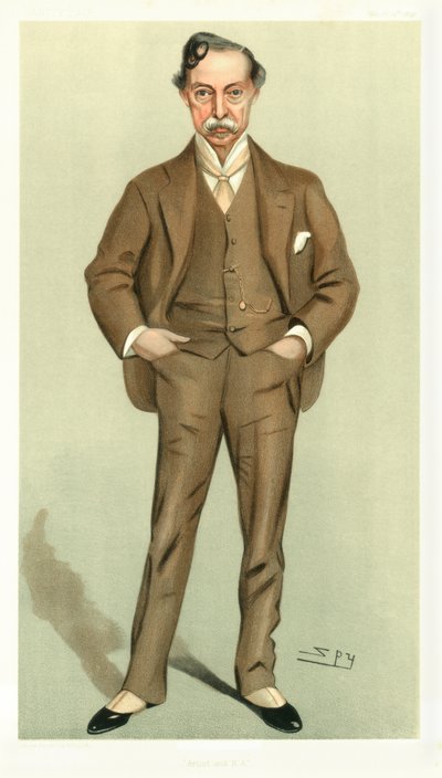 Umělec a R A, William Quiller Orchardson, skotský umělec, 1898. od Leslie Matthew Ward