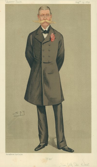 Plukovník William Cornwallis West, Algy, 13. srpna 1892, karikatura Vanity Fair od Leslie Matthew Ward