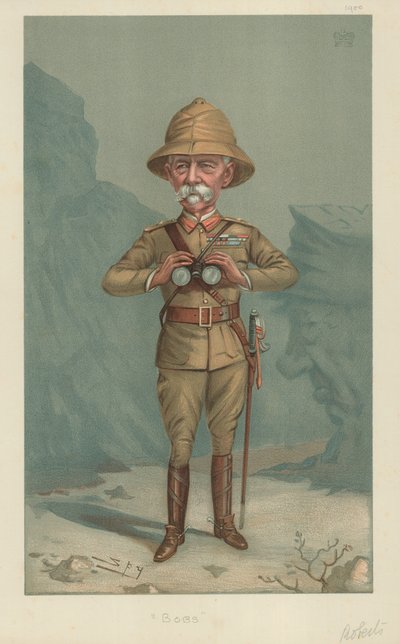 Polní maršál Lord Roberts, Bobs, 21. června 1900, karikatura Vanity Fair od Leslie Matthew Ward