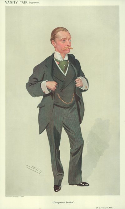 Harold J Tennant, MP, Dangerous Trades, 23. prosince 1909, karikatura Vanity Fair od Leslie Matthew Ward