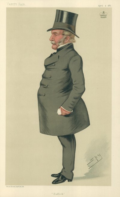 Lord Waveney, Suffolk, 2. dubna 1881, karikatura Vanity Fair od Leslie Matthew Ward